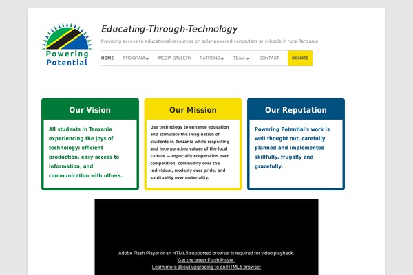 Tiny Forge theme site design template sample