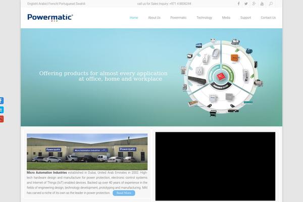 Xenia theme site design template sample