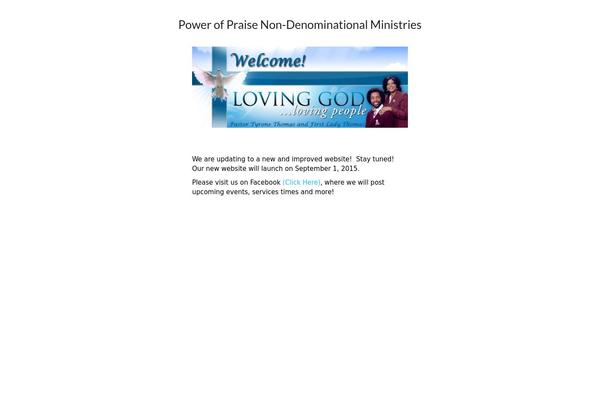 powerofpraisechurchofchicago.org site used Saintchurch