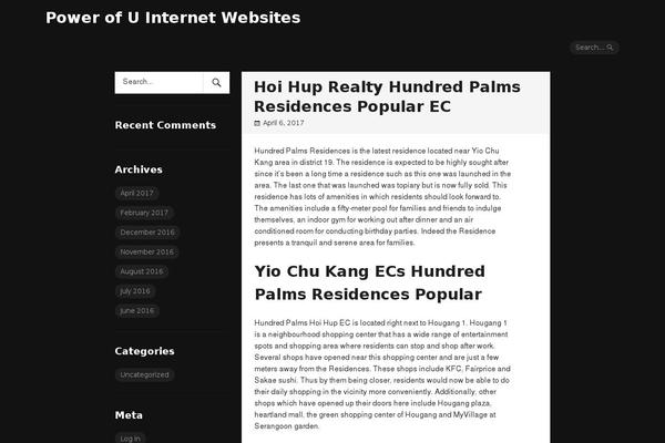Myth theme site design template sample