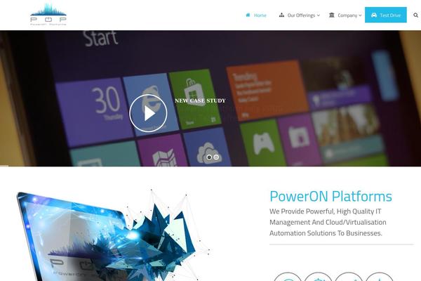 Pop theme site design template sample