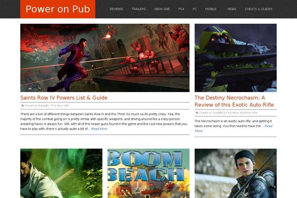 Spike theme site design template sample