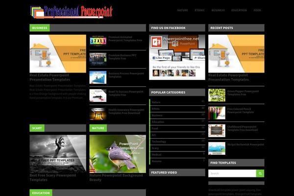 Solaris theme site design template sample