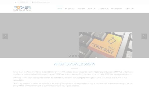 evolve theme site design template sample