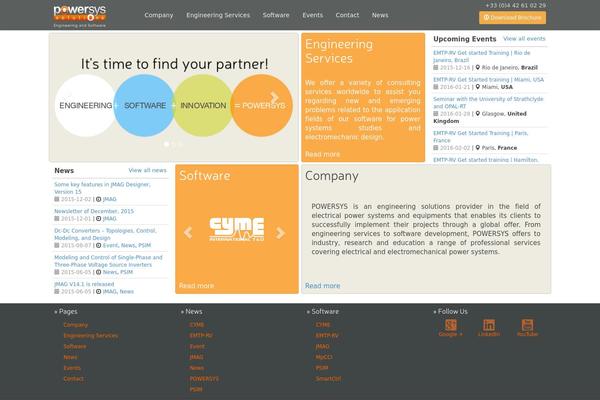 POWERSYS theme websites examples