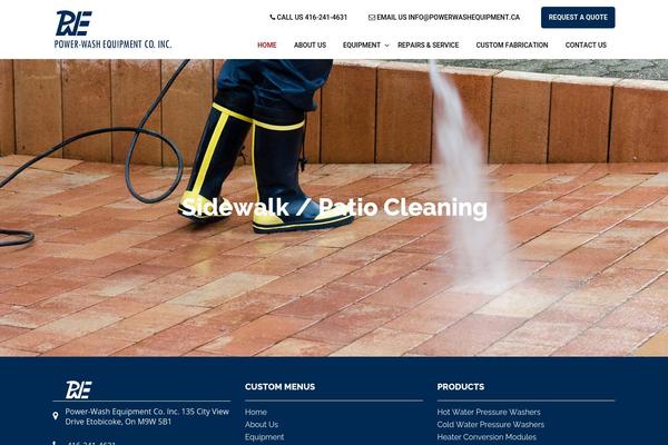 powerwashequipment.ca site used Constructpress