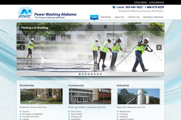 powerwashingalabama.com site used Aplus_2013