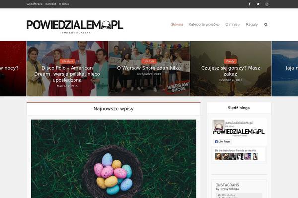 Site using Meks ThemeForest Smart Widget plugin