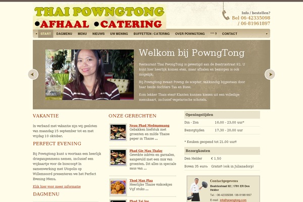 Restaurant theme site design template sample