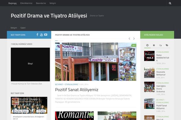 Hueman theme site design template sample