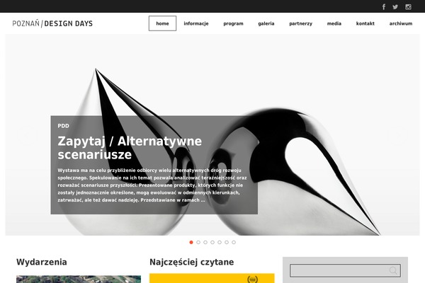 poznandesigndays.pl site used Slavia
