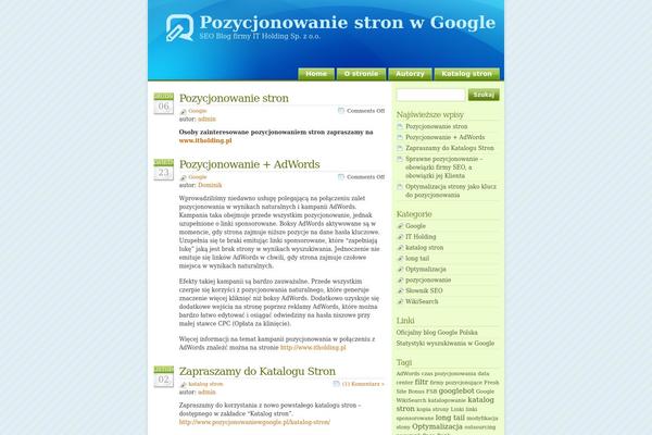 Glossyblue1-3-pl theme site design template sample