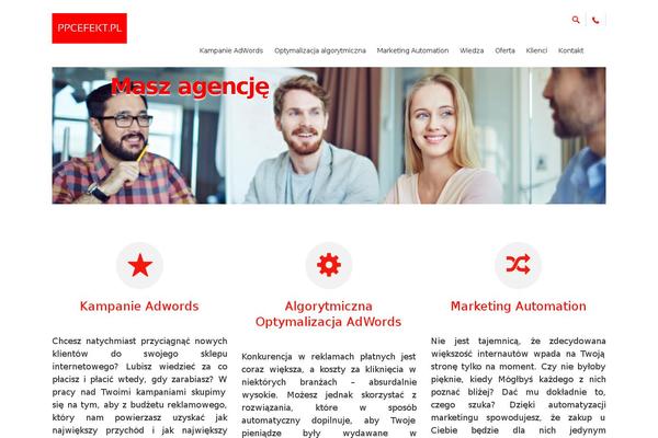 Progressive theme site design template sample