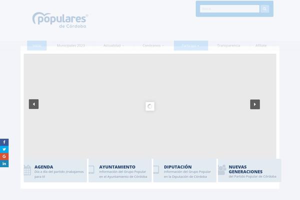 Site using Indeed-social-media plugin