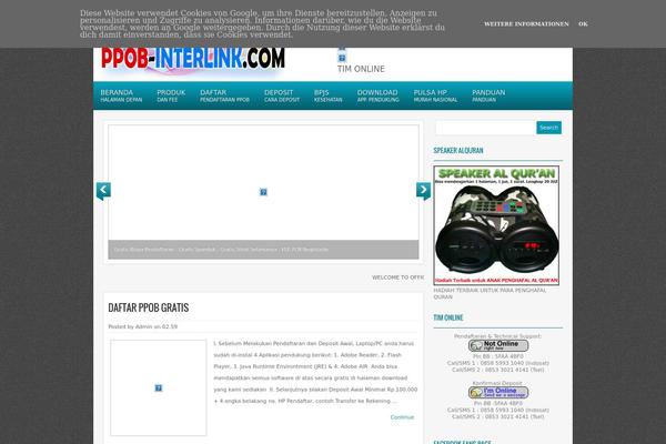 Deserve theme site design template sample