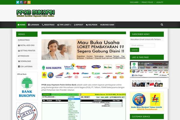 Muhidin theme site design template sample