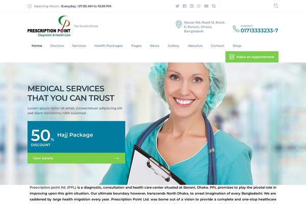 Site using Medicalpress-elementor-addon plugin
