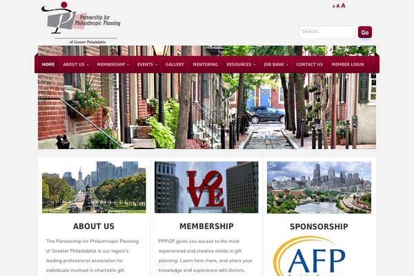 NonProfit theme site design template sample