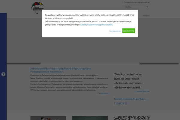Site using Cookie-warning plugin