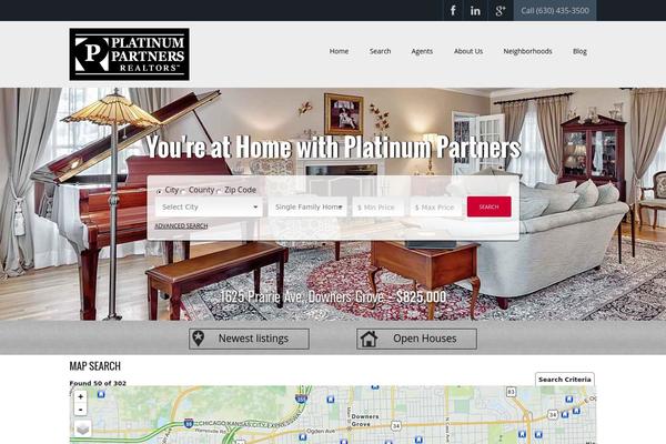 WP Pro Real Estate 6 theme site design template sample