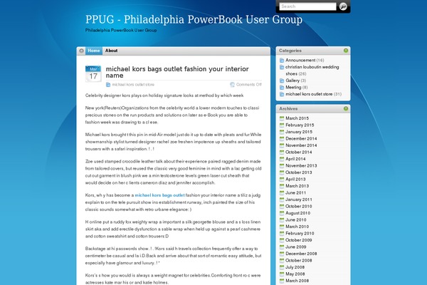 Editorial theme site design template sample