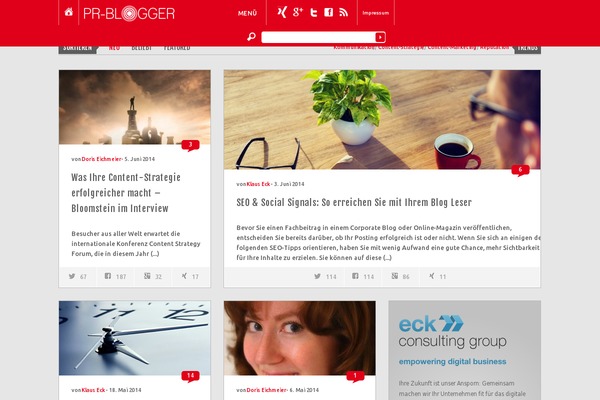 pr-blogger.de site used Mediumish
