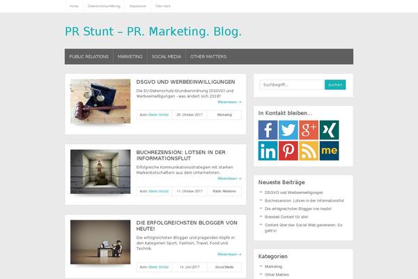 Bloggie theme site design template sample