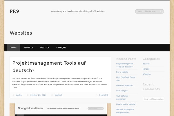 Pinboard theme site design template sample