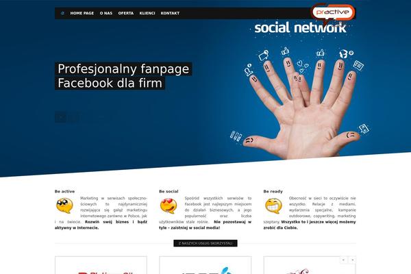 Lightning theme site design template sample