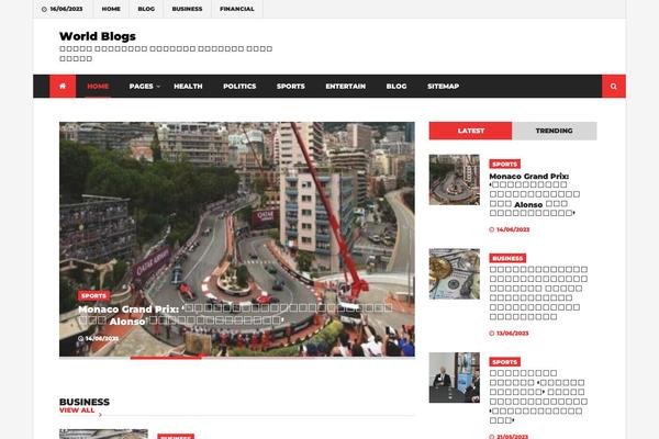 Power Magazine theme site design template sample