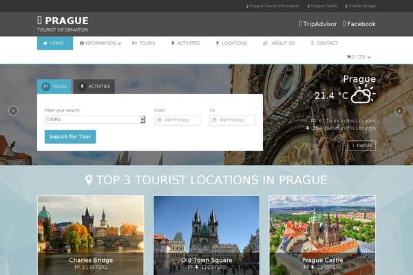 Traveler theme site design template sample