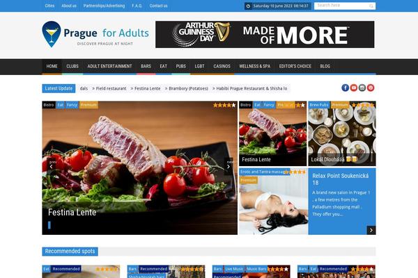 SaladMag theme site design template sample