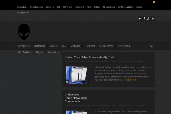 Site using iFeature Slider plugin