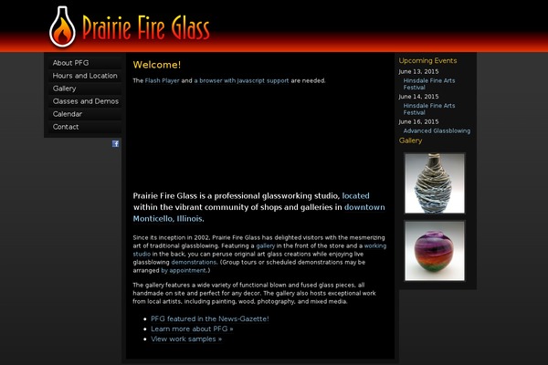 prairiefireglass.com site used Pfg