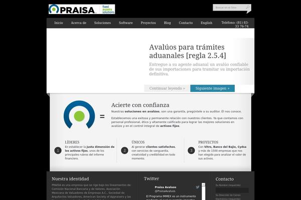 Paradigm theme site design template sample