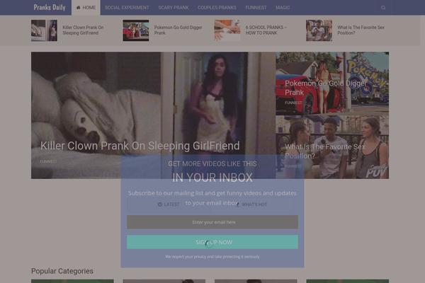 NewsPaper theme site design template sample