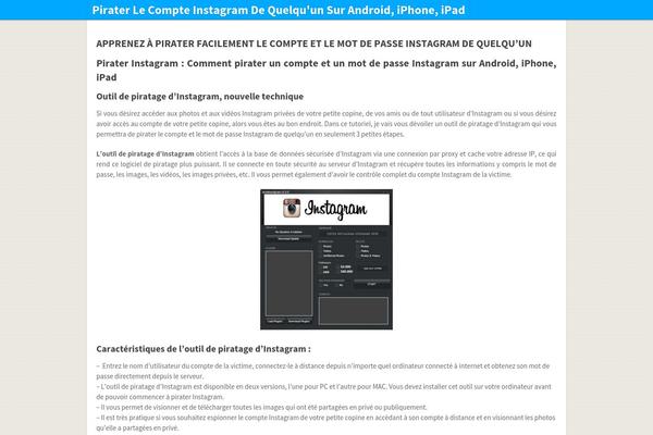 Pinstagram theme site design template sample