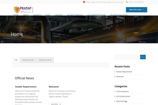 Manufacturing theme site design template sample
