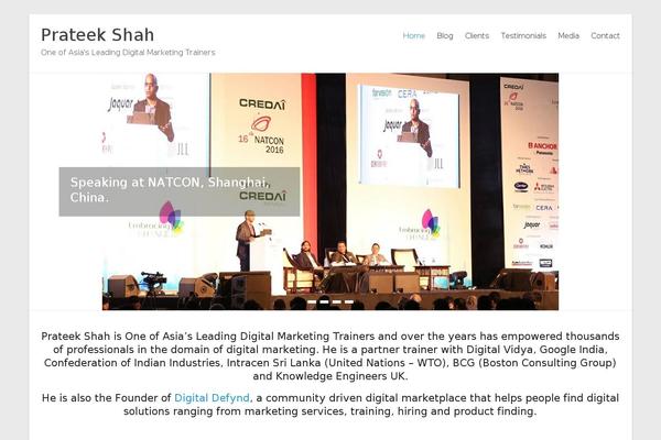 prateekshah.com site used ColorMag