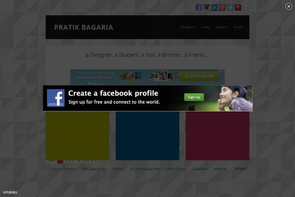 Tetris theme site design template sample