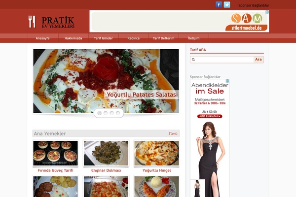 pratikevyemekleri.com site used Tarif