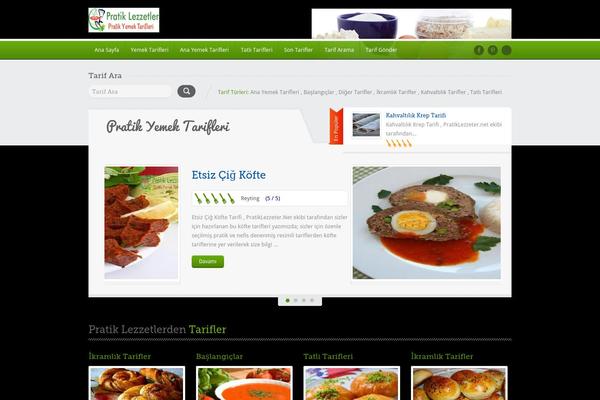 Food Recipes theme site design template sample