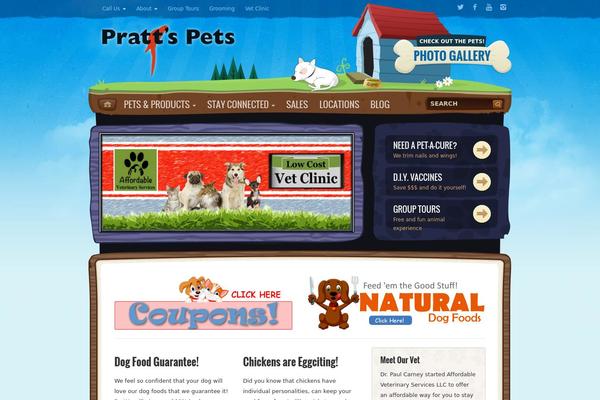 Petsandvets theme site design template sample