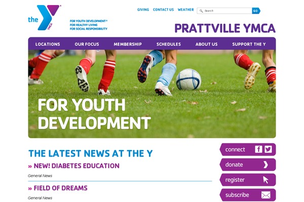 Ymca theme site design template sample