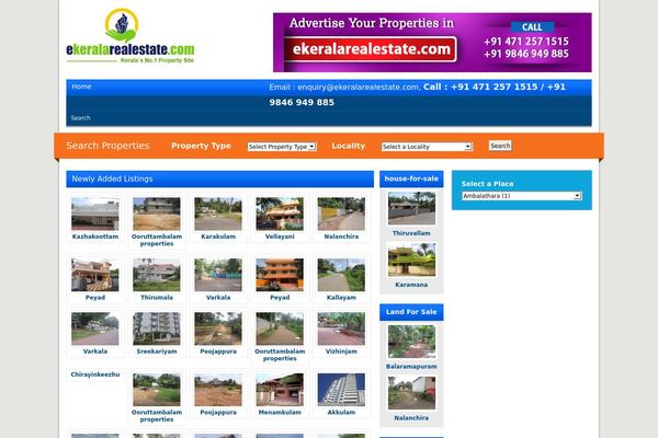Trivandrumproperty3 theme site design template sample
