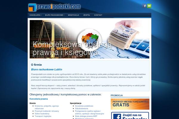 One Page Express theme site design template sample