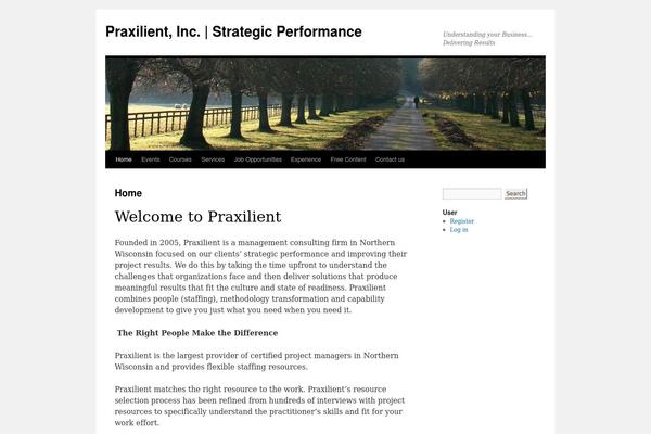 Twenty Ten theme site design template sample