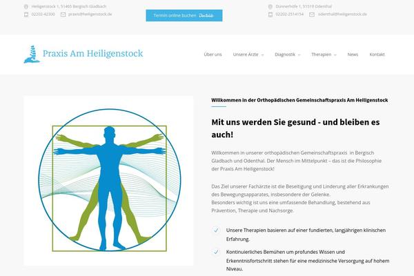 Medicenter-child theme site design template sample