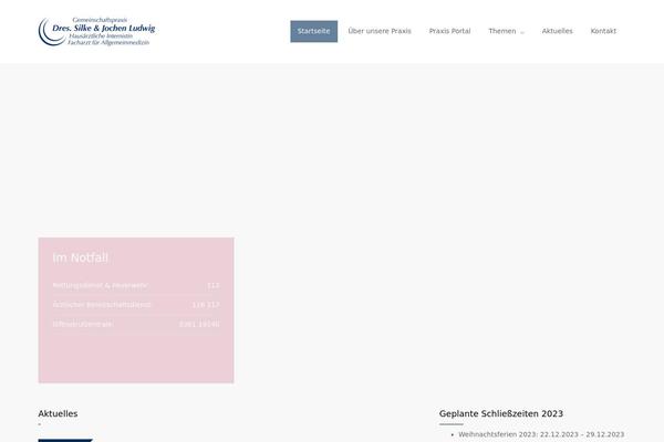 Medicenter-child theme site design template sample