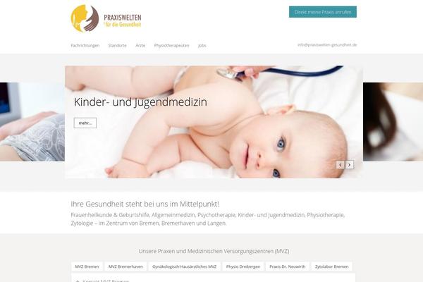 Medical Doctor theme site design template sample